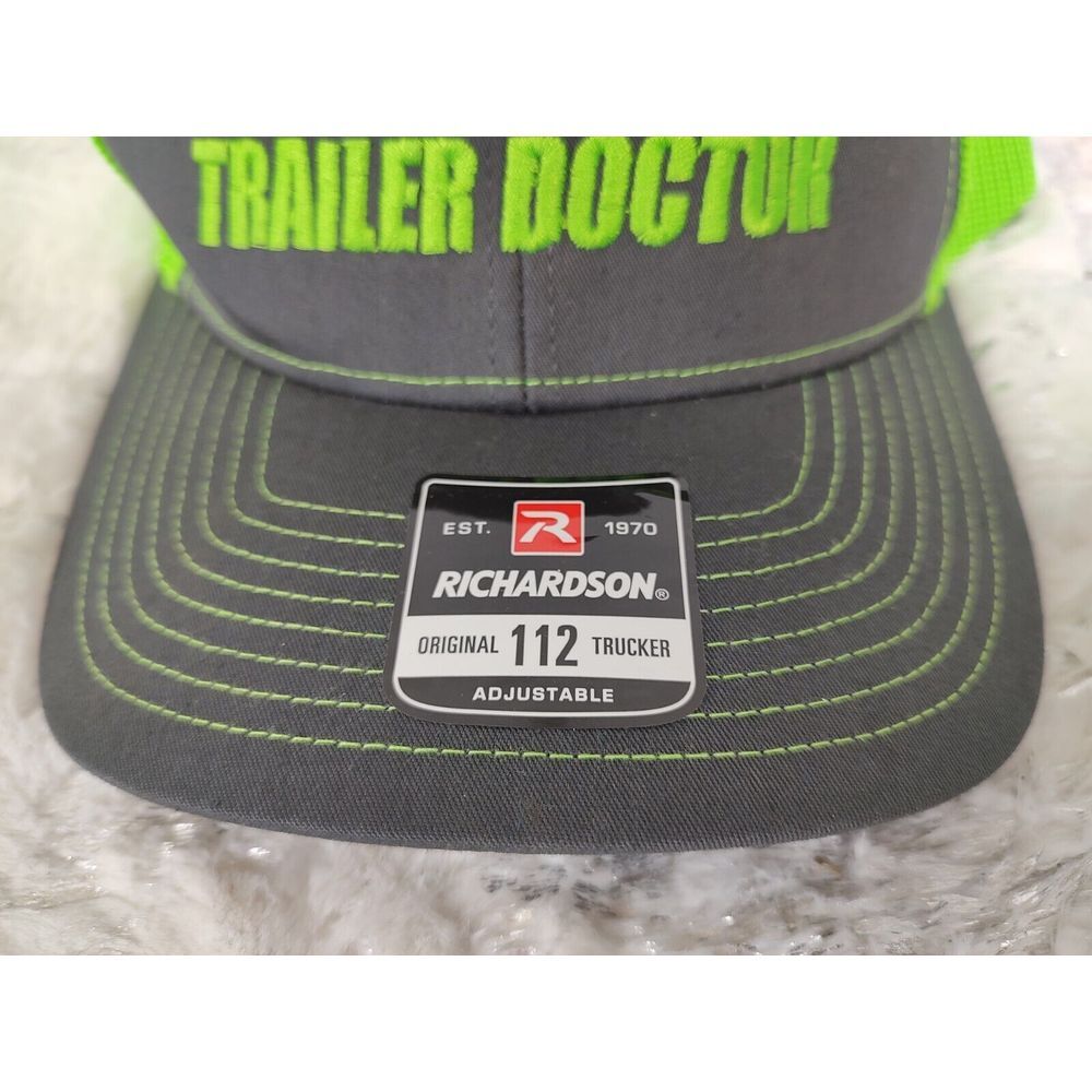 New Richardson 112 Trucker Hat Cap Gray Green Adjustable Snapback Mesh Hunting - Picture 2 of 8